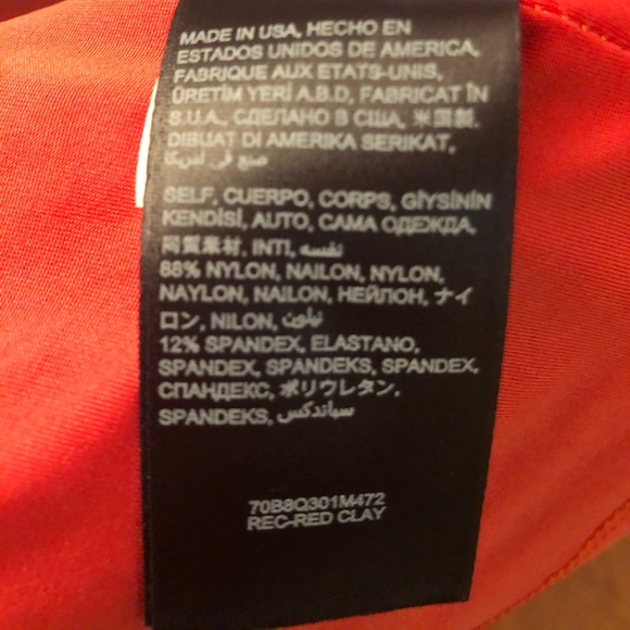 Dark Orange BEBE Mini Dress - Picture 4 of 6